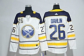 Sabres 26 Rasmus Dahlin White Adidas Stitched Jersey,baseball caps,new era cap wholesale,wholesale hats